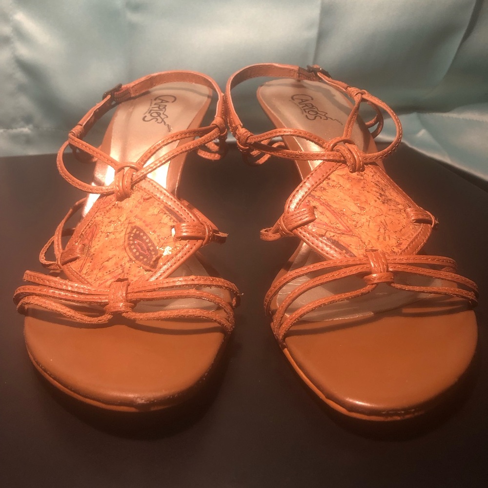 Brown Strappy Women’s High Heel Sandals